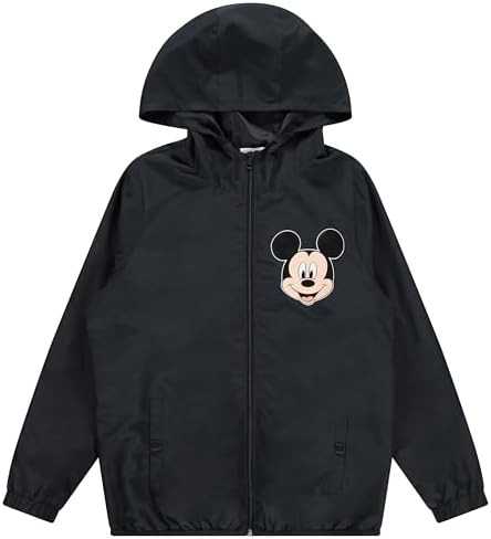 Mickey Mouse Womens Jacket with Hood - Lightweight & Durable Windbreaker Jacket - Rain Jackets fo... | Amazon (US)