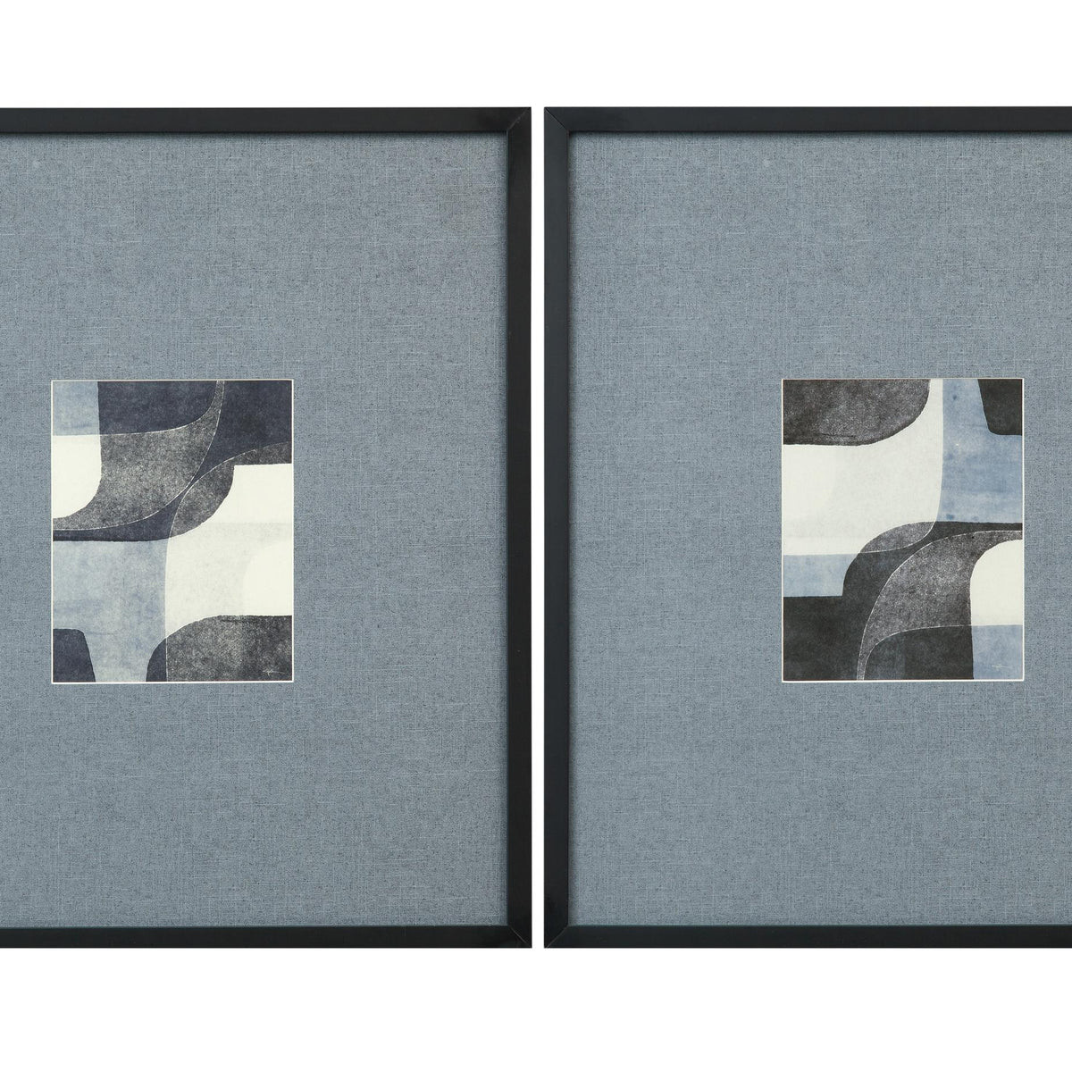 Bassett Black Urban Bound Framed Print Set Of 2 | DecoratorsBest