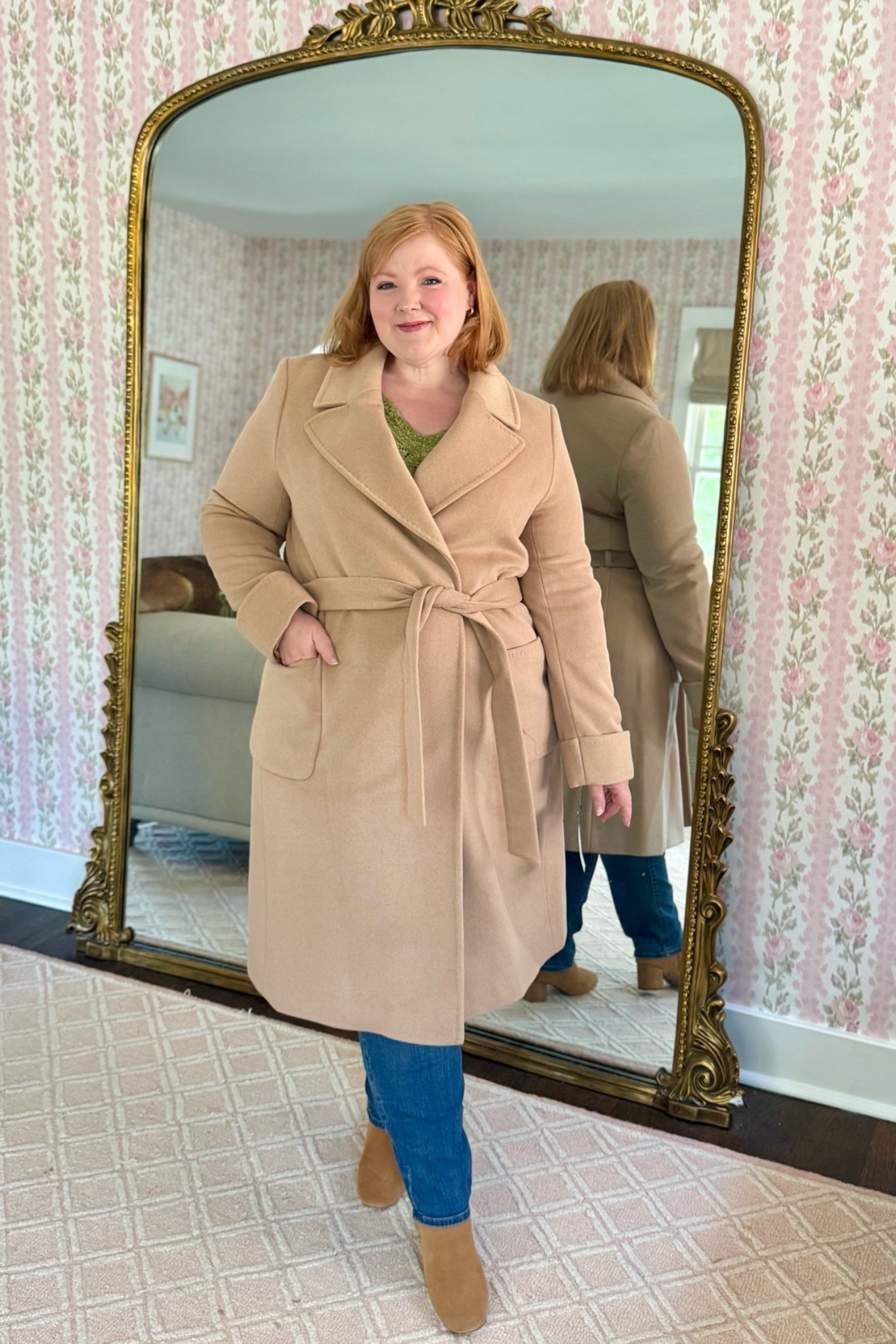 Nordstrom Anniversary Sale Ralph Lauren Tan Wool Wrap Coat size 18

#LTKootd #LTKMidsize #LTKSaleAlert