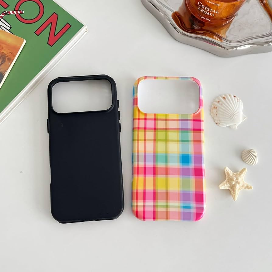 Longlayss for iPhone 16 Pro Max Case Stylish Colorful Gingham Phone case | Amazon (US)
