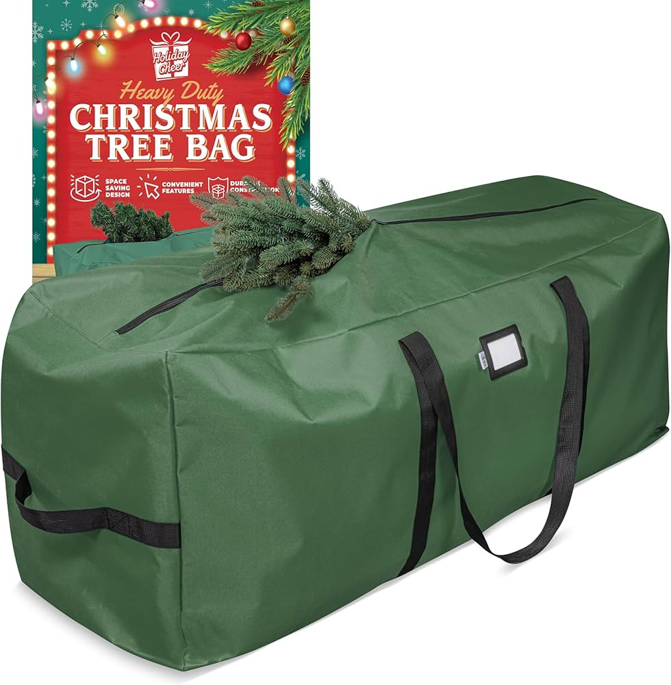 Holiday Cheer Christmas Tree Storage Bag – Heavy Duty Christmas Tree Bag Fits Up to 9ft Tall Ar... | Amazon (US)