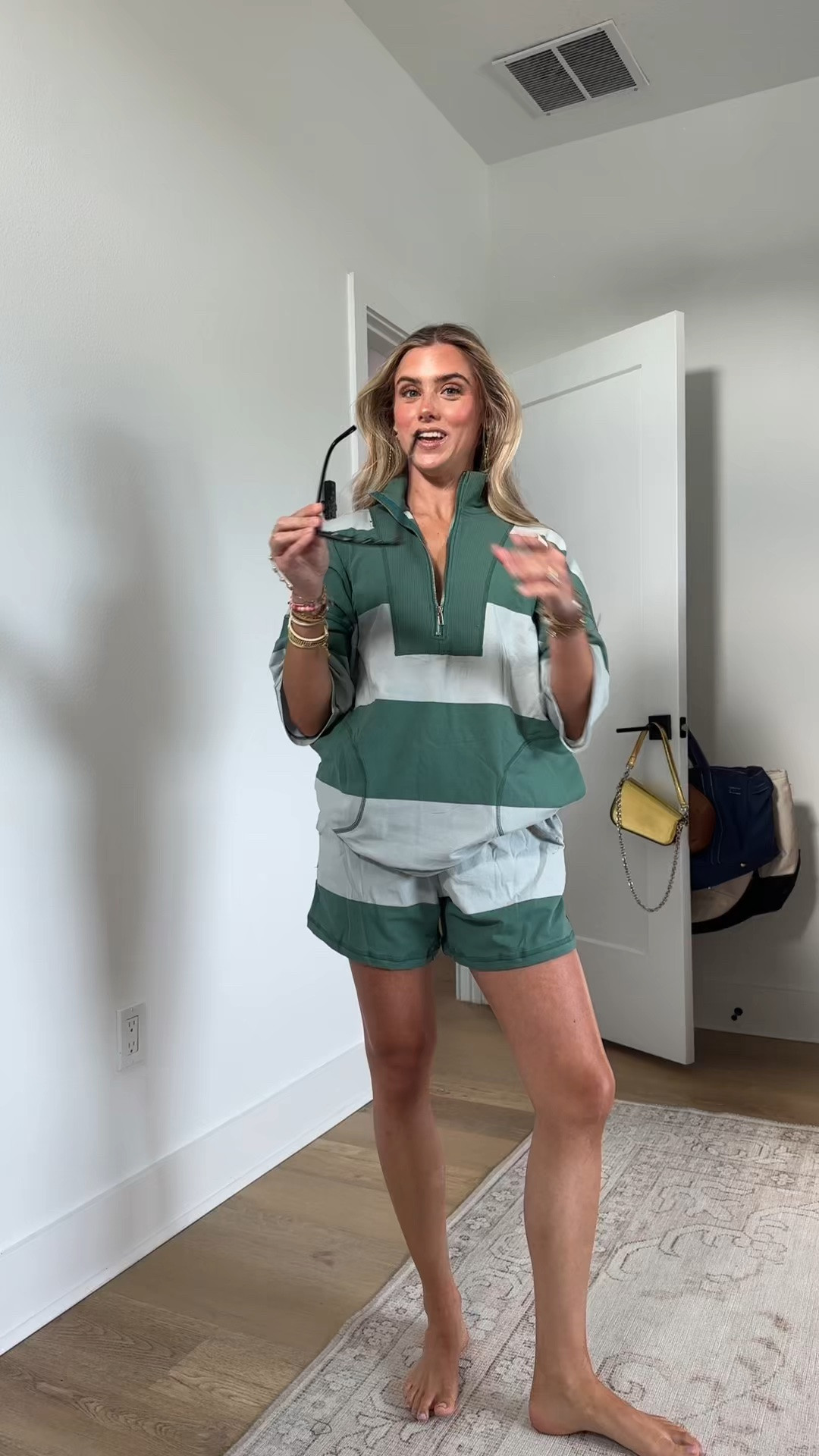 Panadila Women's Striped Workout Set Summer Matching 2 Piece Short Set
Oversized Lounge Sets, Matching Set Two Piece Outfits, Athletic Set, Tracksuit, Short Sleeve Top and Shorts with Pockets

#LTKootd #LTKSaleAlert #LTKTravel