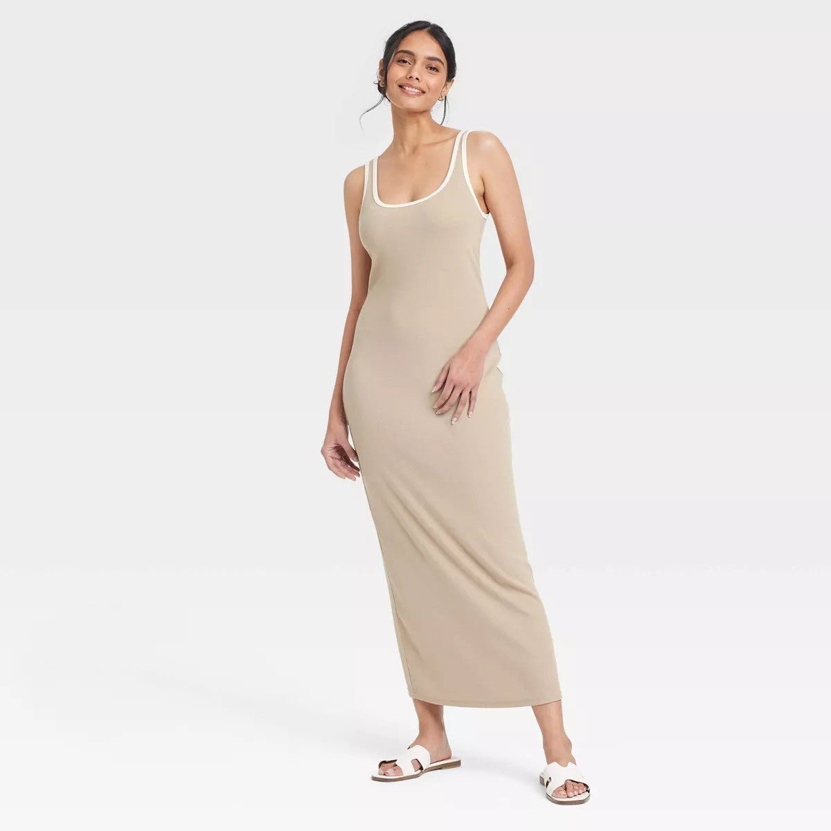 Women's Knit Midi Tank Dress - A New Day™ | Target