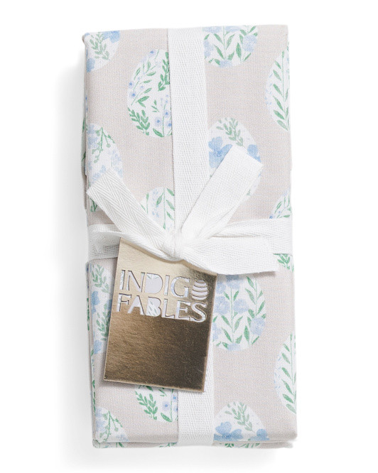Set Of 4 Floral Easter Egg Napkins | Kitchen & Dining Room | Marshalls | Marshalls