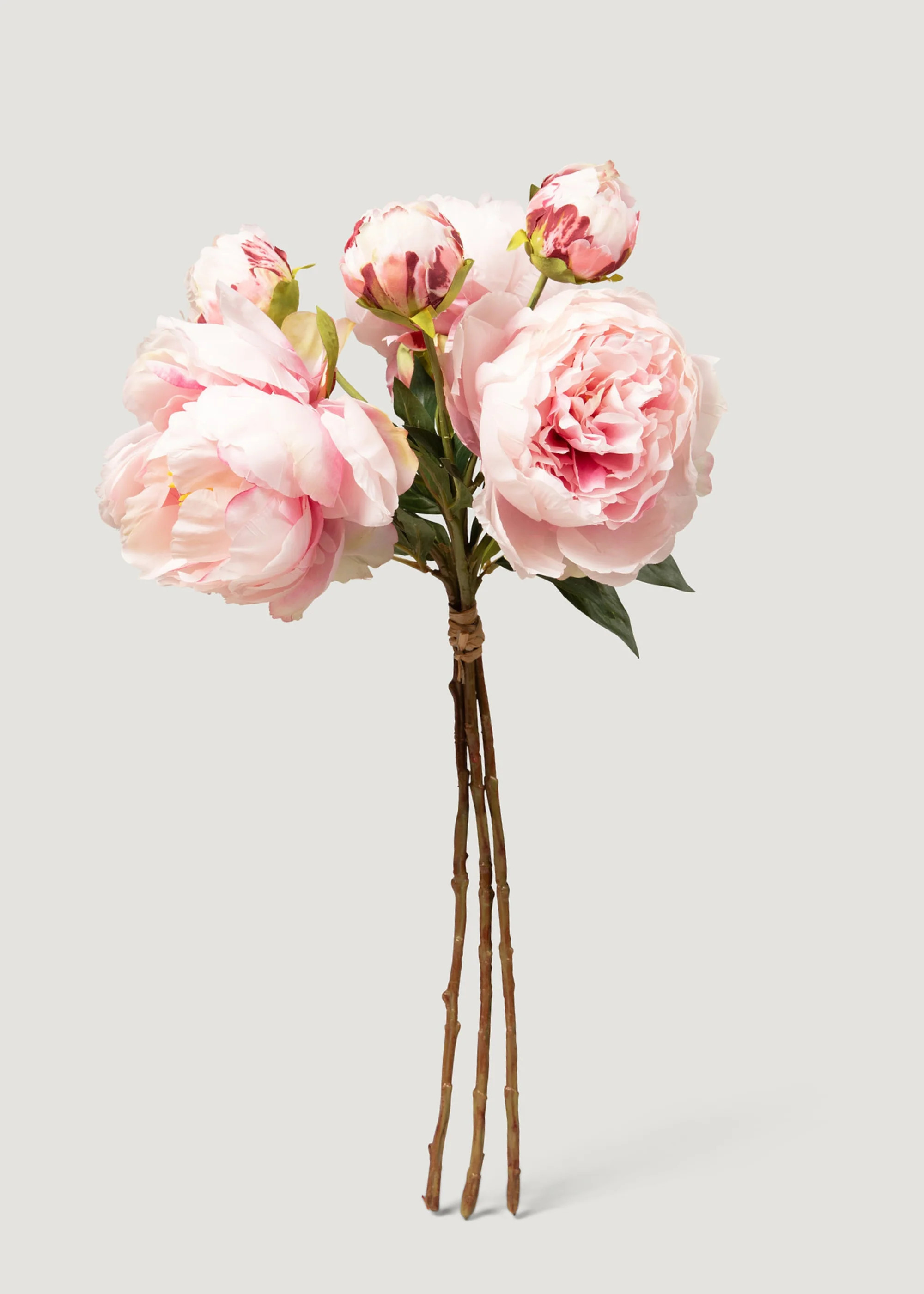 Pink Peony Faux Flower Bundle of Peonies - 21 | Afloral