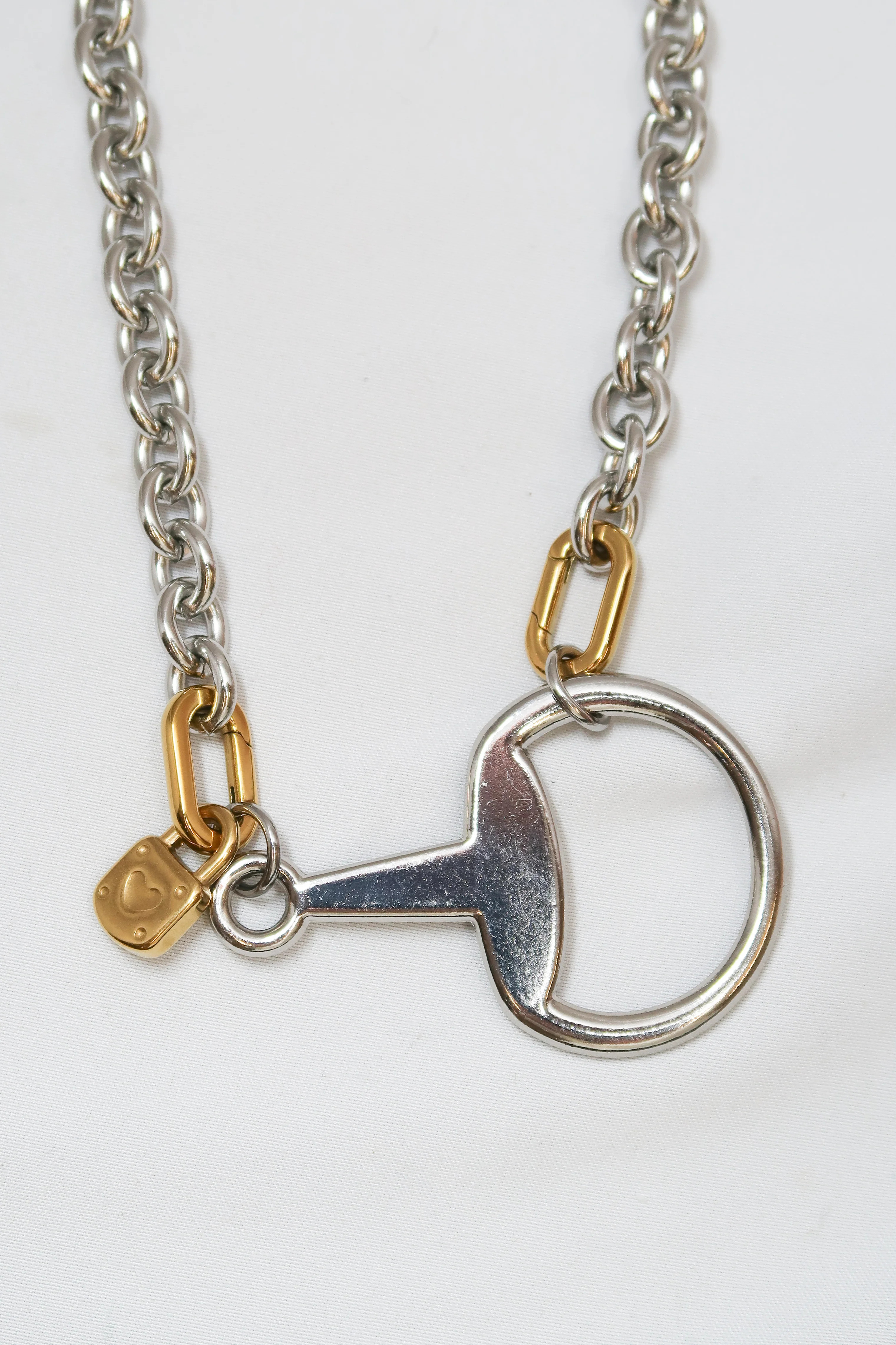 Fortuna Horse Bit 316L Stainless Steel Statement Necklace | KC Chic Designs