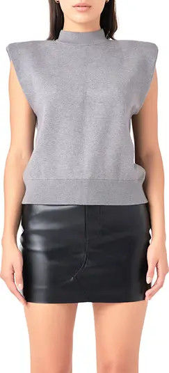 Mock Neck Sleeveless Knit Top | Nordstrom