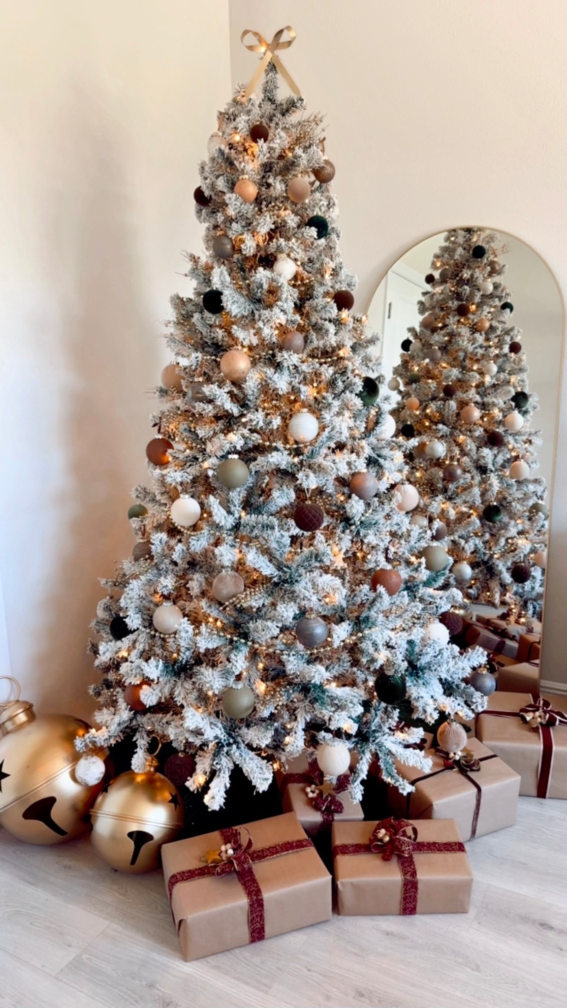 Everything you need to decorate a neutral Christmas tree for the holidays!

I used neutral + earthy toned ornaments, antique gold bells, metallic ornaments, velvet ornaments, velvet bows, oversized gold jingle bells, gold beaded garland, + gold bows on our 7.5 ft flocked Christmas tree.

Christmas tree decor,
Christmas decorations, Ralph Lauren Christmas, vintage Christmas tree, Christmas living room, gold mirror, Christmas family room

#LTKSeasonal #LTKHoliday #LTKHome