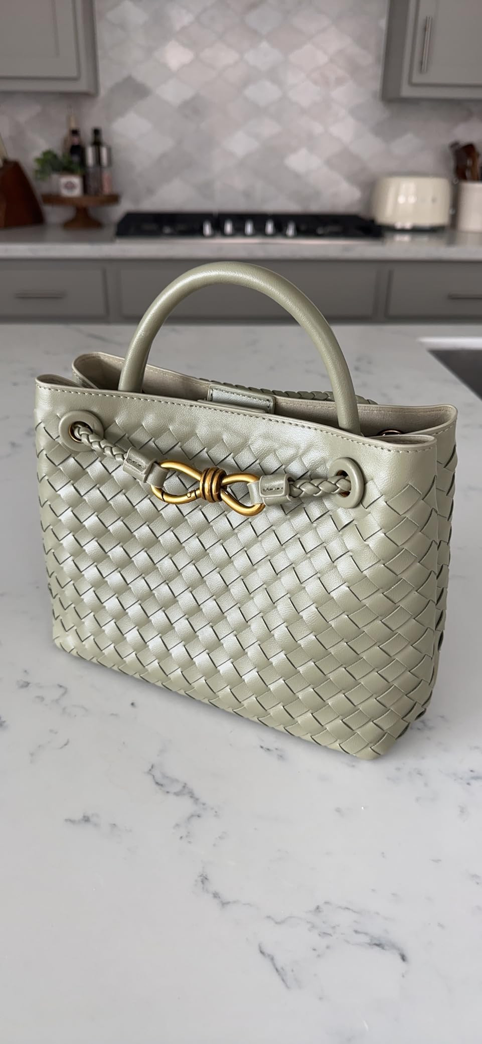 Woven Bag for Women, Woven Tote Bag, Top Handle Hobo Bag Woven Shoulder Bag Crossbody Satchel Bag... | Amazon (US)