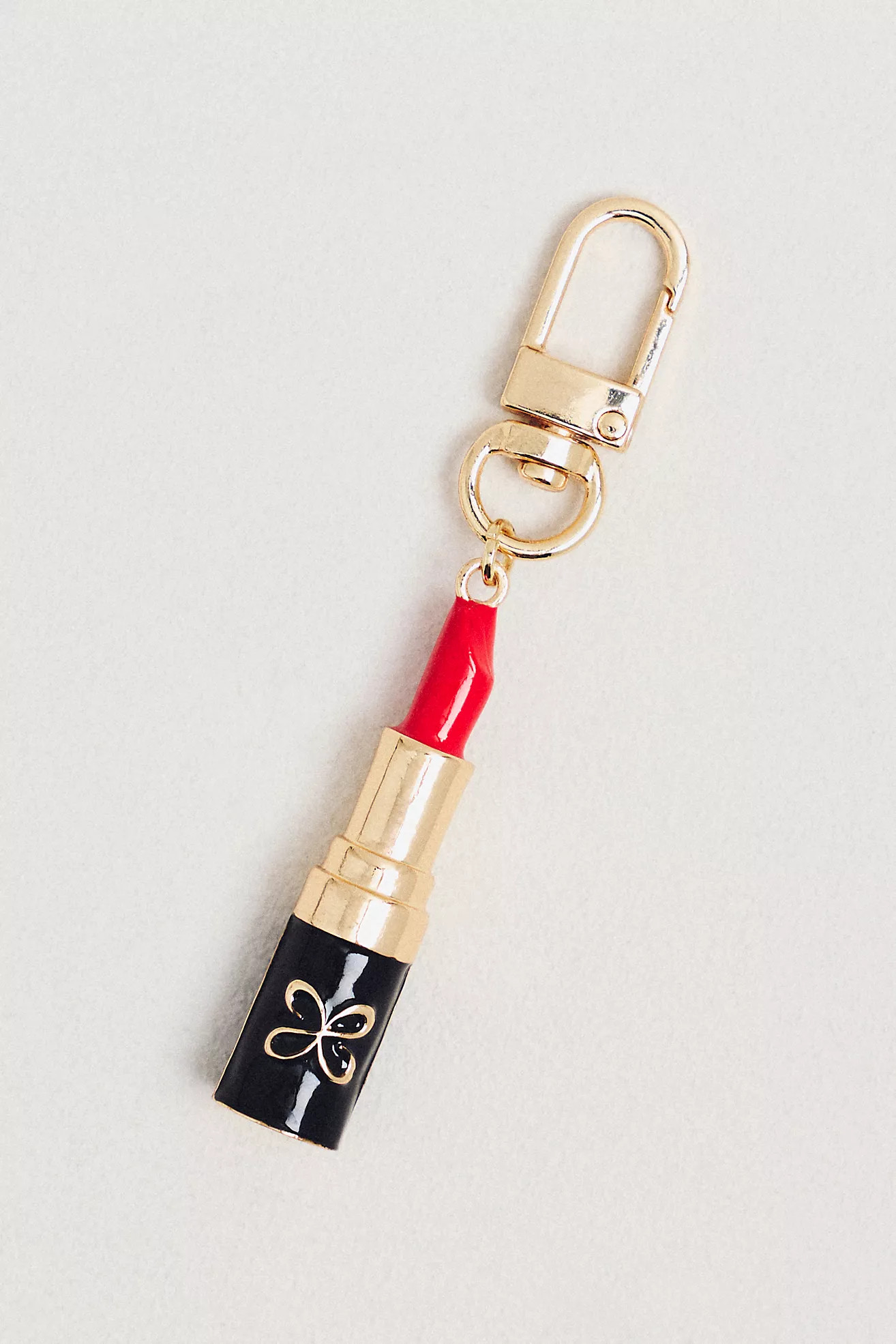 Maeve Lipstick-Shaped Metal Bag Charm | Anthropologie (US)