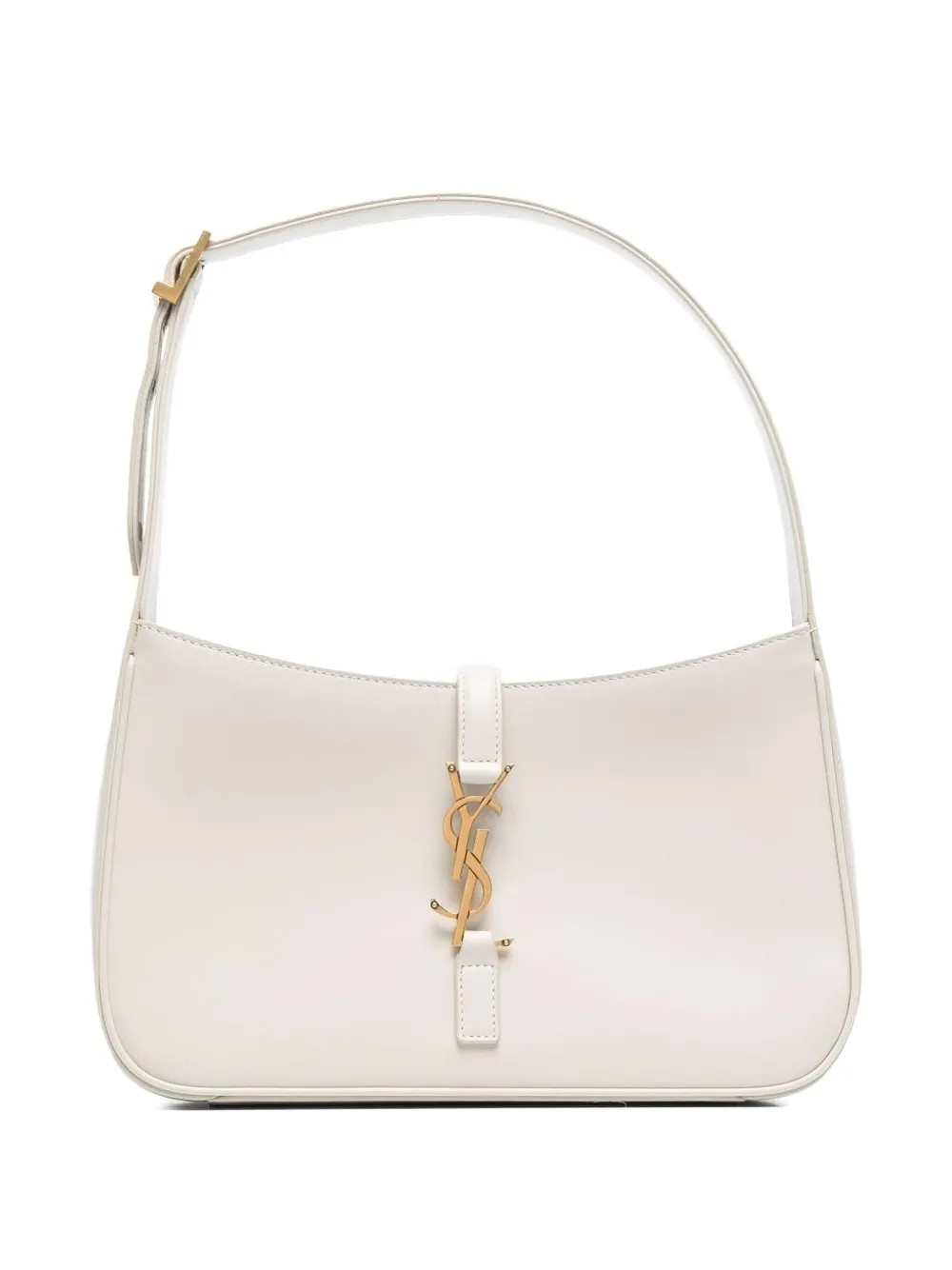 Saint Laurent Le 5 à 7 Leather Shoulder Bag | White | FARFETCH UK | Farfetch Global