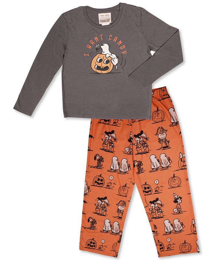Munki Munki Matching Kids Vintage Snoopy & Friends Halloween Family Pajama Set & Reviews - All Pa... | Macys (US)