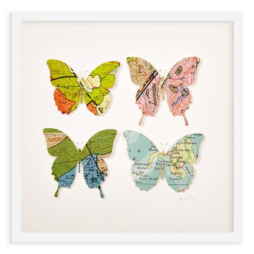 Mini Vintage Map Collage | One Kings Lane