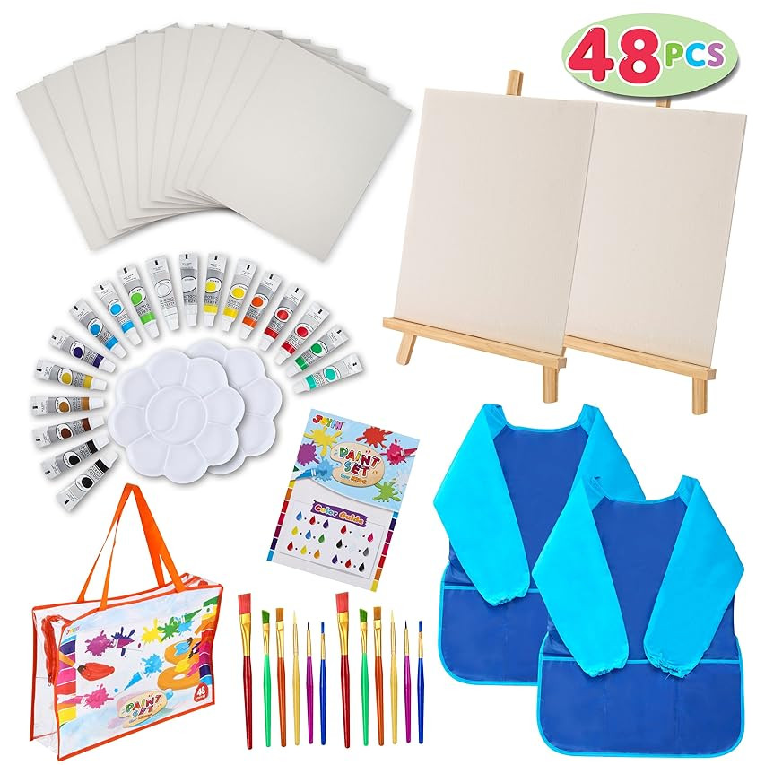 Paint Set for Kids - 27 Piece Paint Sets for Girls and Boys-Painting Supplies for Drawing-Kids Art C | Amazon (US)