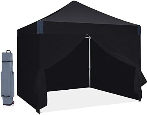 OUTDOOR WIND Pop Up Canopy Tent Commercial 10'x10' Enclosed Instant Canopy Tent Market stall with Re | Amazon (US)