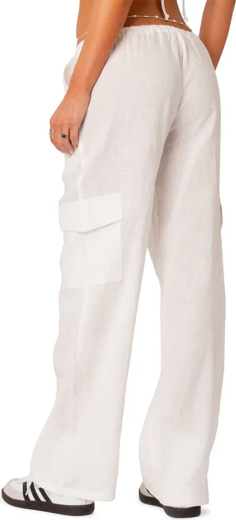EDIKTED Lyric Cotton Cover-Up Cargo Pants | Nordstrom | Nordstrom