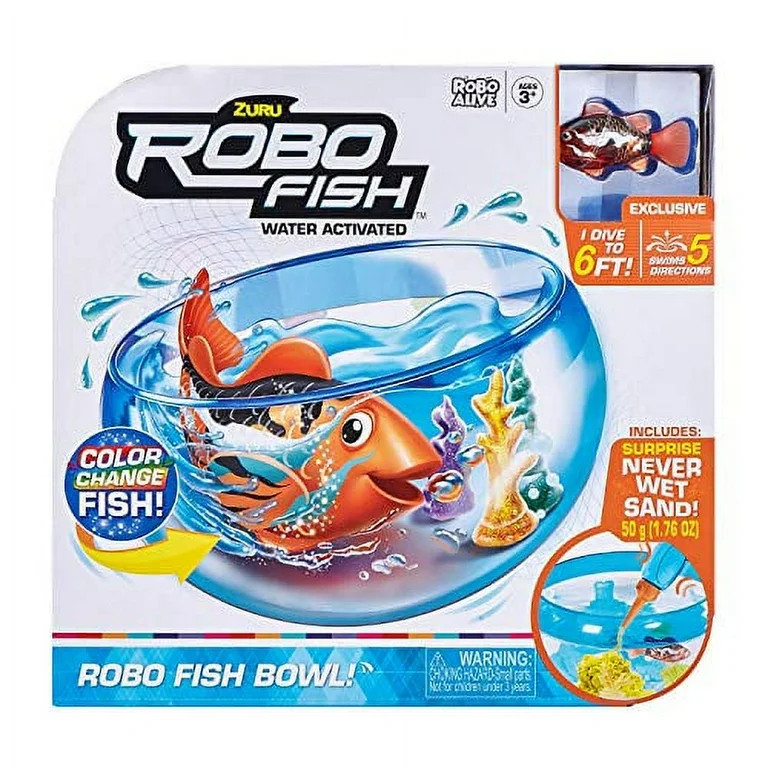 Robo Alive Zuru Water Activated Fish Electronic Pet,1 oz | Walmart (US)