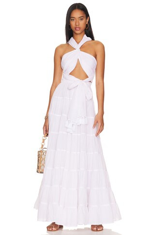 Erika Pena Selma Maxi Dress in Pure White from Revolve.com | Revolve Clothing (Global)