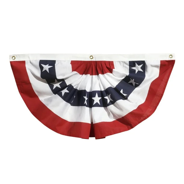 American Pleated Fan with Stars and Stripes by Annin, 3’ x 6’ | Walmart (US)