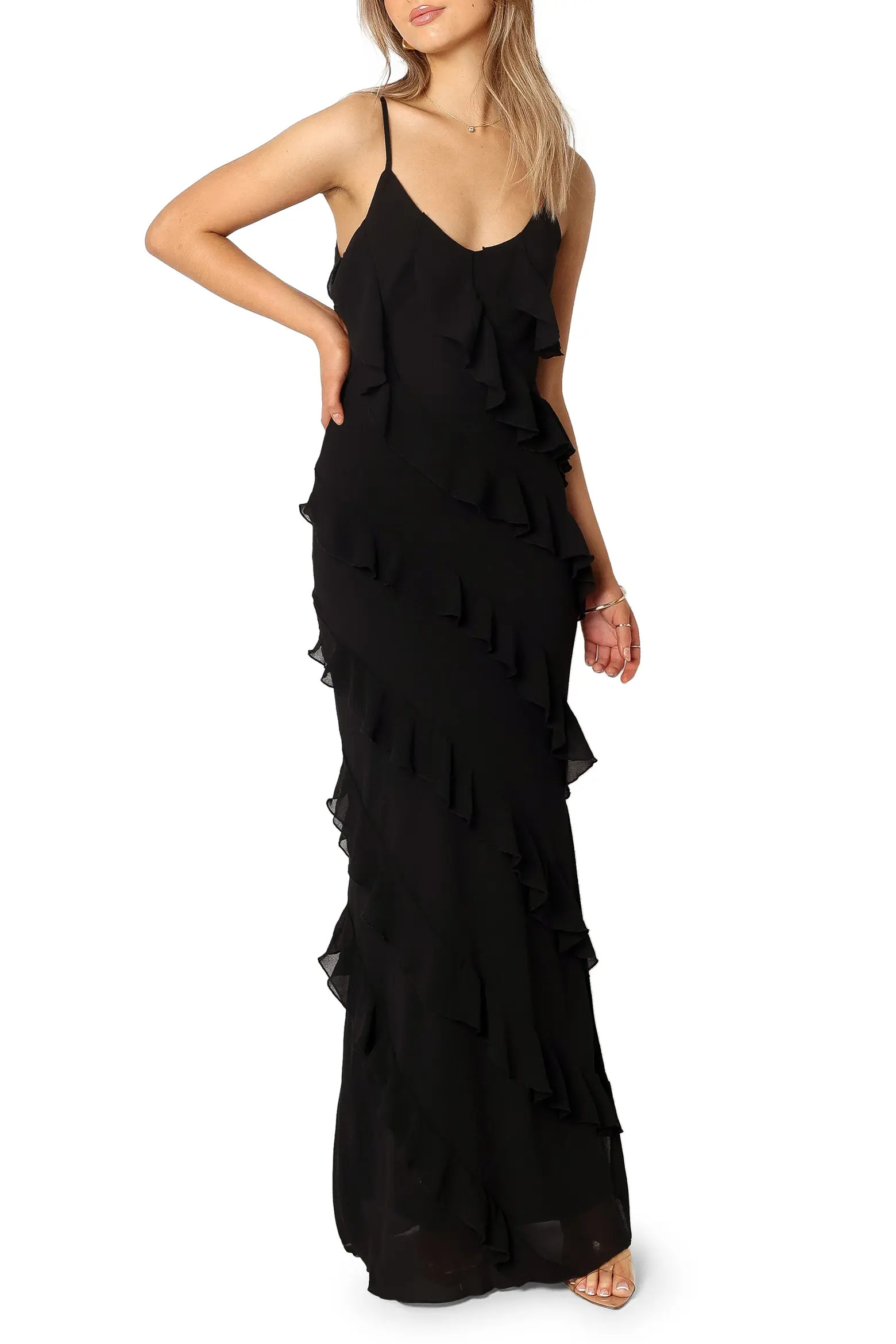 Ciao Ruffle Chiffon Gown (Women) | Nordstrom | Nordstrom