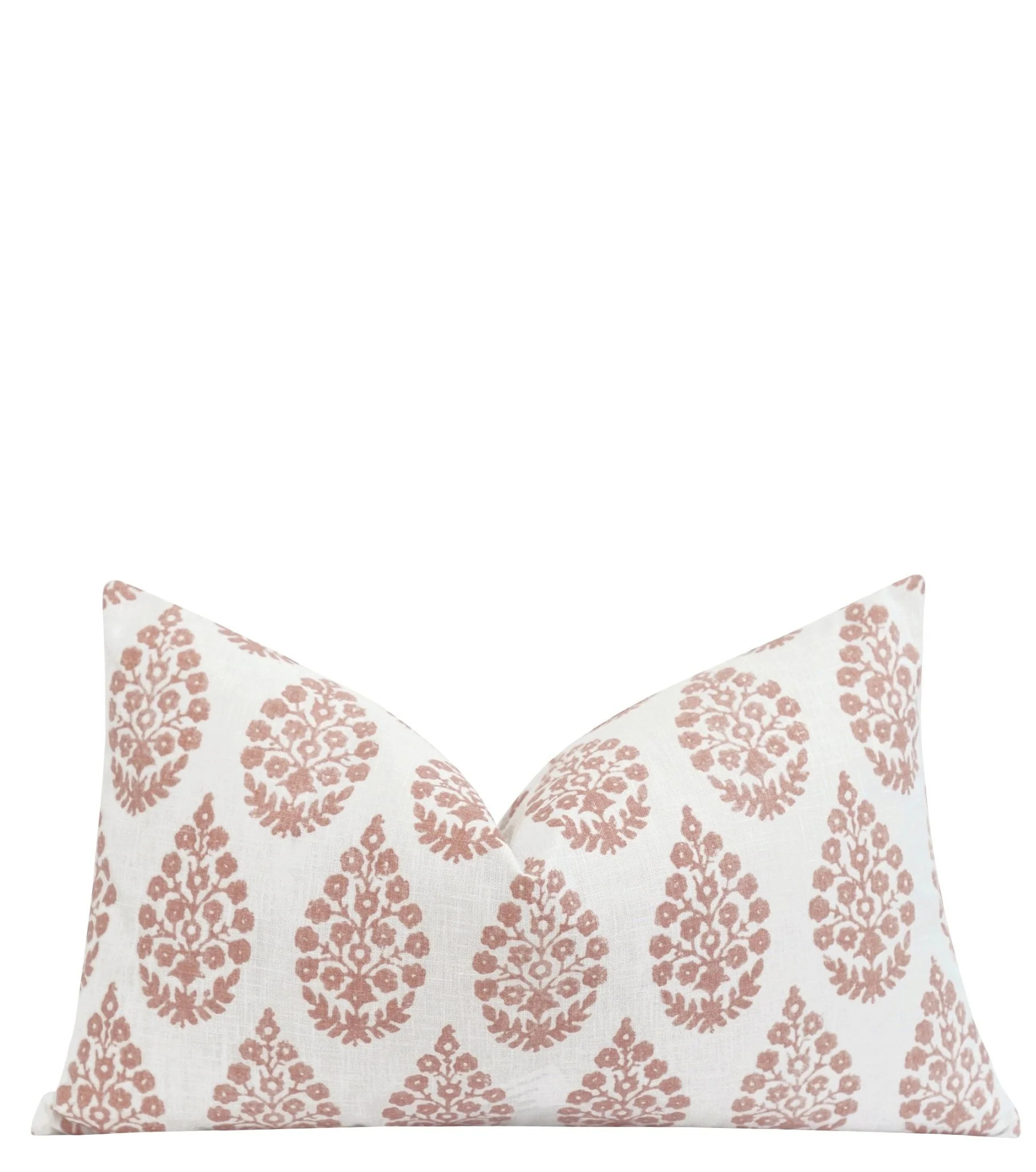Macon Blush Floral Medallion Pillow | Land of Pillows