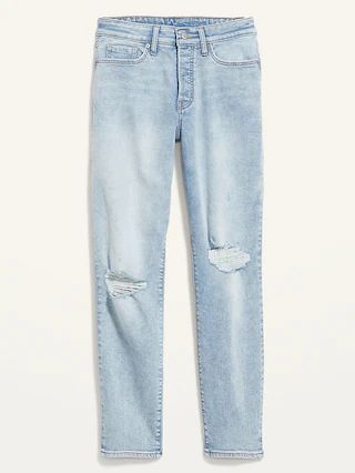 High-Waisted Button-Fly OG Straight Extra-Stretch Ankle Jeans for Women | Old Navy (US)