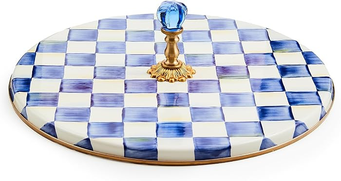 MACKENZIE-CHILDS Cheese Course, Cute Cheese Board and Serving Board for Charcuterie, Blue-and-Whi... | Amazon (US)