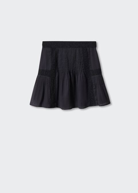 Ruffled cotton skirt | MANGO (US)