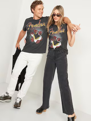 Fender® Guitars Gender-Neutral T-Shirt for Adults | Old Navy (US)