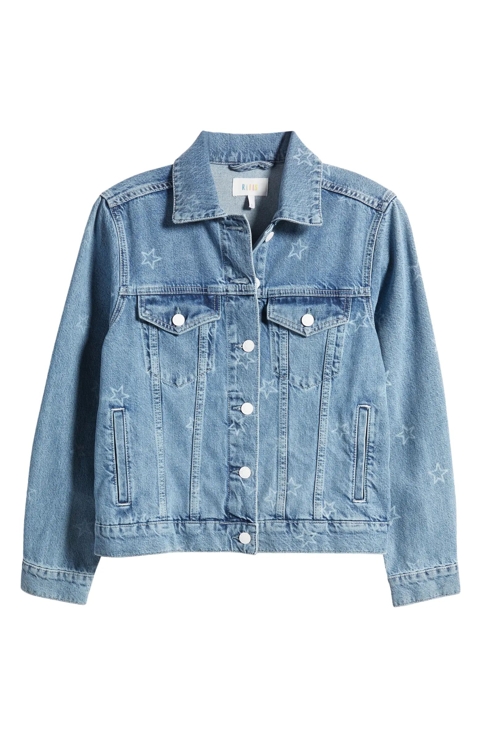 Mulholland Star Denim Trucker Jacket | Nordstrom