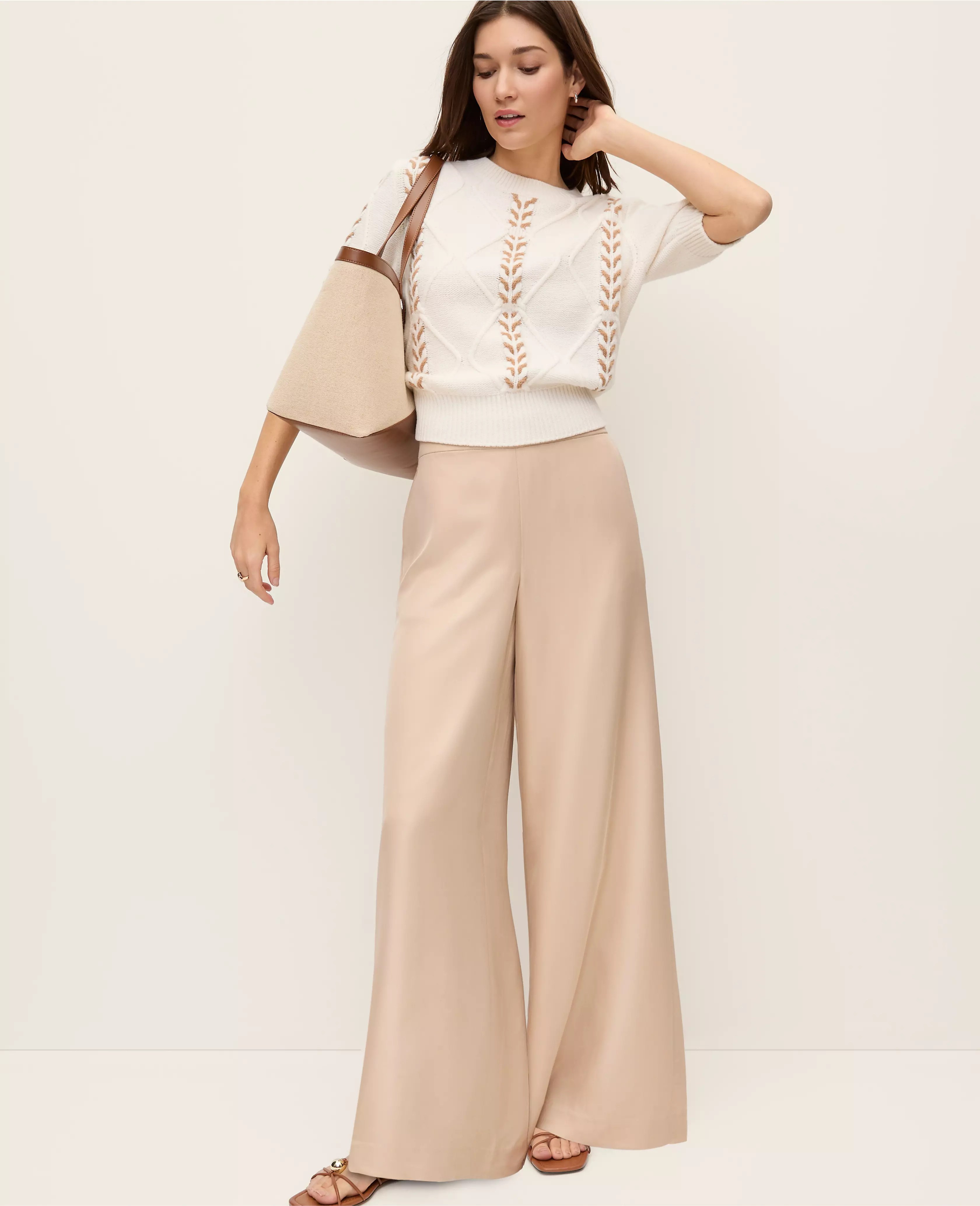 The Easy Wide-Leg Pant | Ann Taylor