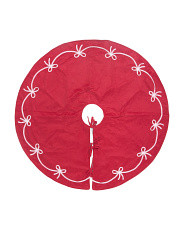48in Bow Border Tree Skirt | TJ Maxx