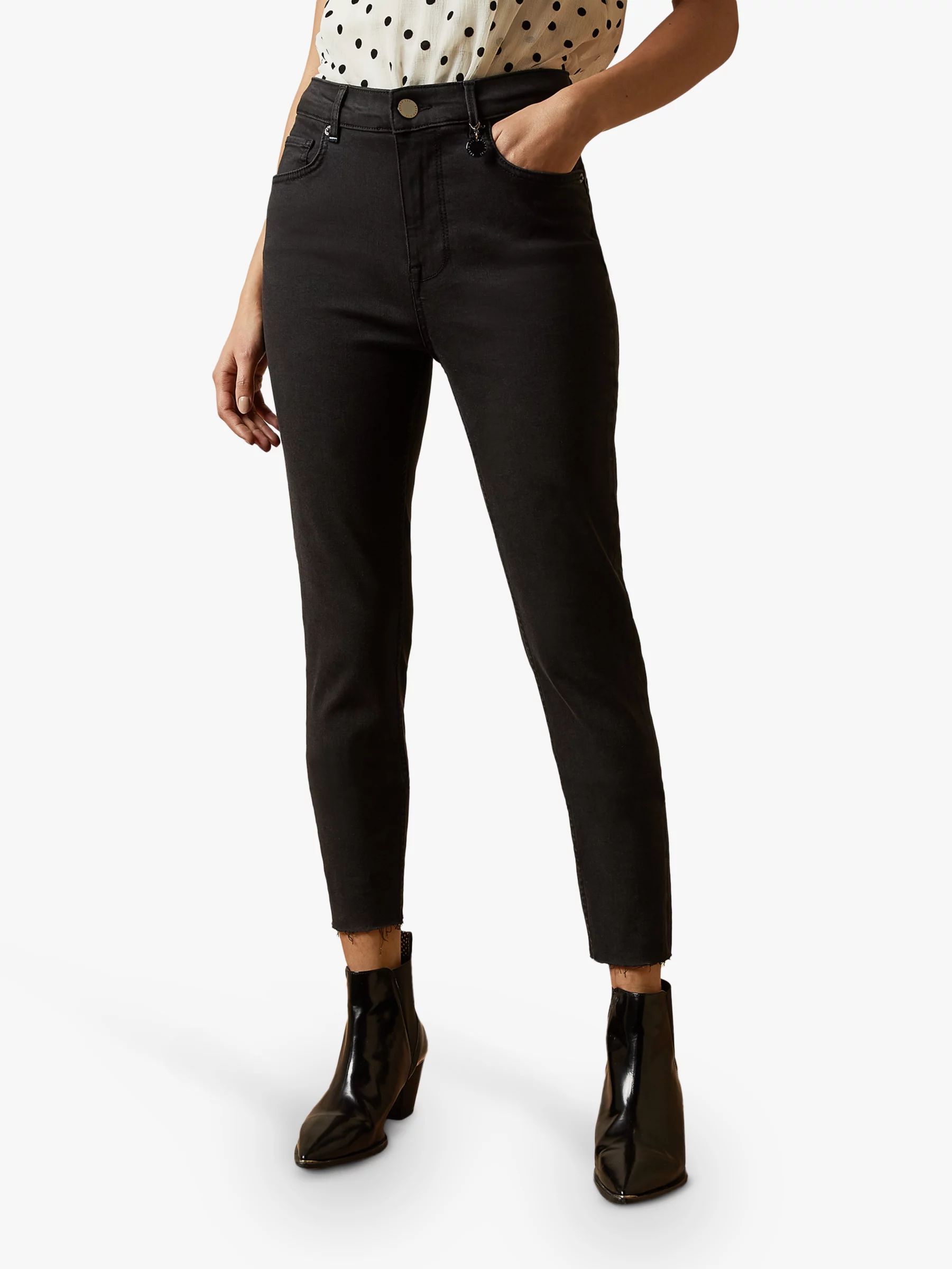 Ted Baker Turnna Skinny Jeans, Black | John Lewis (UK)