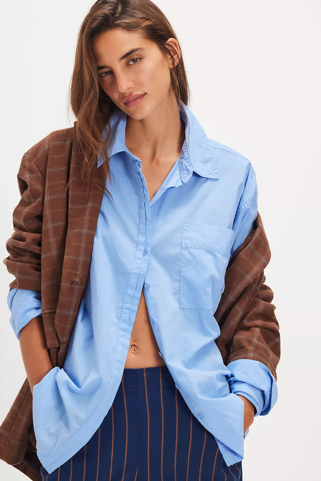 We The Free Hallie French Cuff Shirt | Free People (Global - UK&FR Excluded)