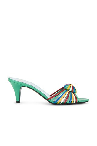 Valentino Garavani Royal Slide Sandal in Green | FWRD 