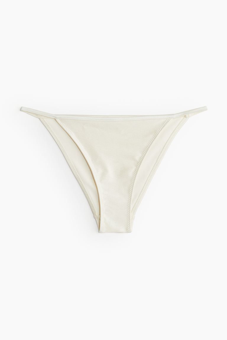 Cheeky Tie Bikini Bottoms - Cream - Ladies | H&M US | H&M (US + CA)
