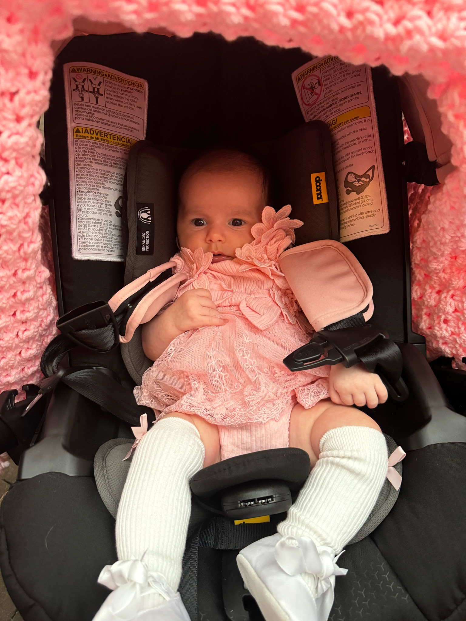 A princess in her pink Doona throne 🌸🤍✨🎀

#LTKTravel #LTKBaby #LTKmomlife