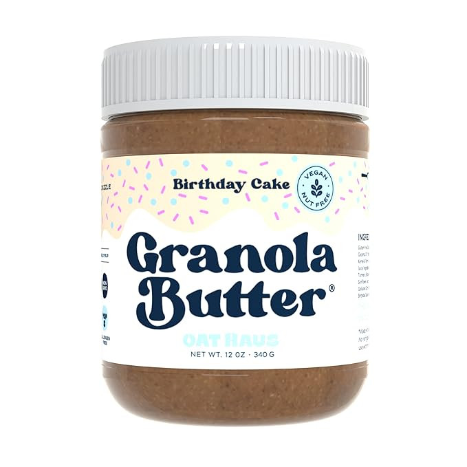 KWEEN Oat Haus Birthday Cake Granola Butter | Peanut-free, Almond (Tree-Nut) Free, & School-Safe ... | Amazon (US)