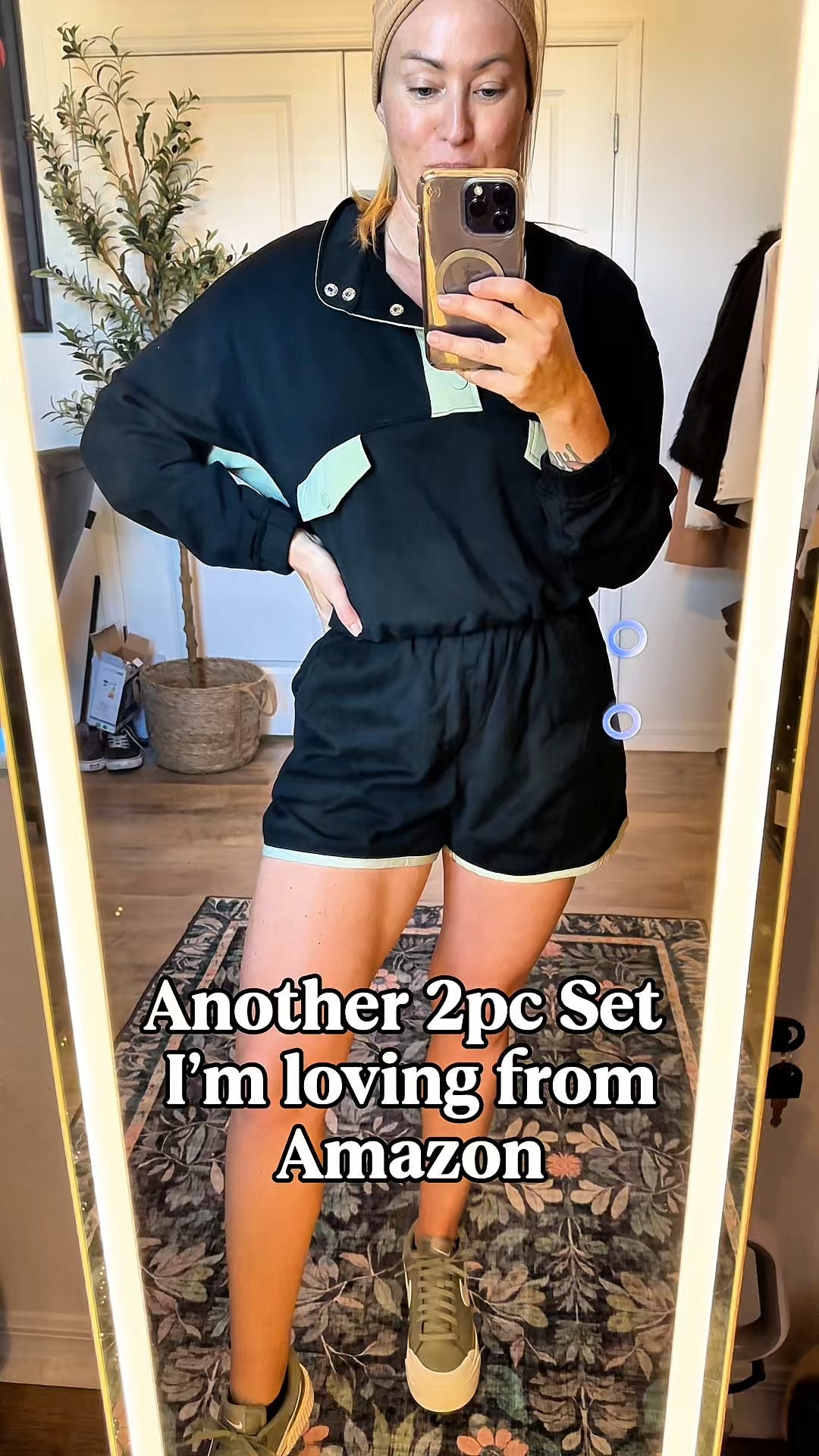 This Amazon two piece set is comfortable, trendy, and easy to wear. Black with green trim, cropped collared top with snap buttons, and relaxed shorts. Size up for a more oversized fit. Comes in multiple colors.

Shop this comfy, sporty Amazon set 🤍


#amazonfashion #amazonset #twopieceset #matchingset #sportychic #casualoutfit #trendyoutfits #affordablefashion #everydaywear #ltkstyle


#LTKActive #LTKOver40 #LTKmomlife