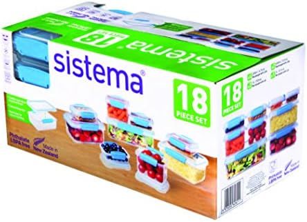 Sistema Klip It Accents 18-Piece Food Storage Container Set | Amazon (US)
