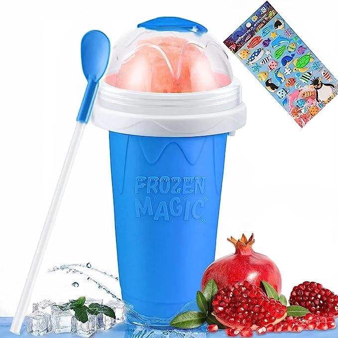 Slushy Cup Slushie Cup Maker Squeeze ,TIK TOK Shake Frozen Magic Maker Quick Squeeze Cups Homemad... | Amazon (US)