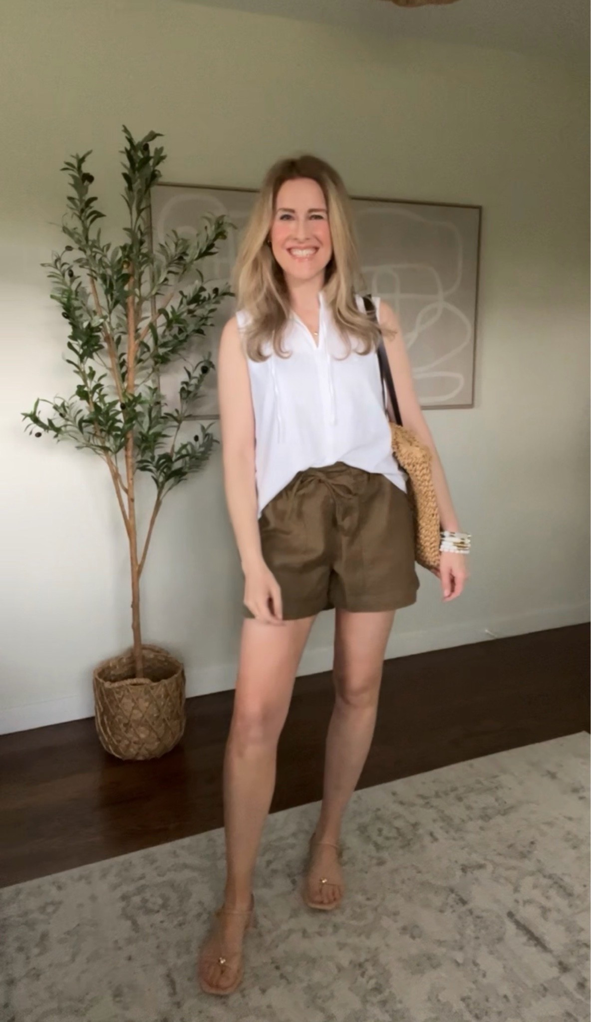 Walmart summer outfit idea, when it’s hot you’ll love this sleeveless top that’s still regular bra friendly and not skin tight! Oversized fit, I’m in the small. Six colors. #walmartfashion

#LTKOver40 #LTKxMadewell