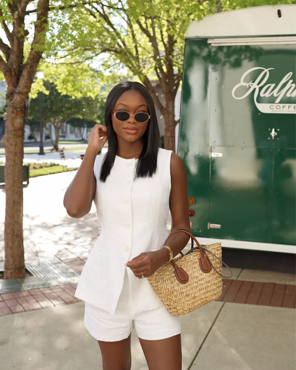 Alessia Linen Shorts | Optic White Alessia Linen Shorts | Optic White