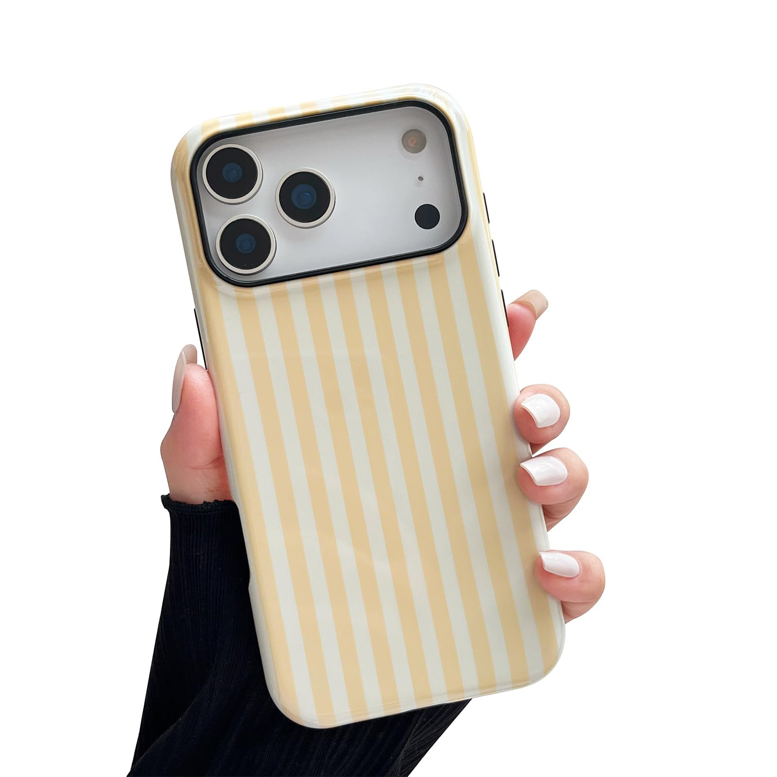 Compatible with iPhone 17 Pro Max Case, Cute Fashion Aesthetic Striped Phone Case for Women, Shoc... | Amazon (US)