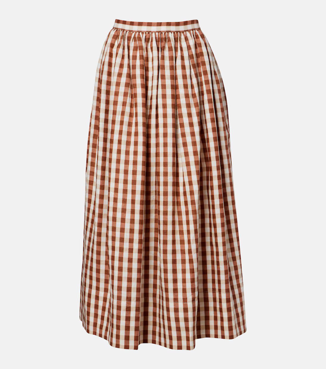 Ida gingham linen midi skirt | Mytheresa (US/CA)