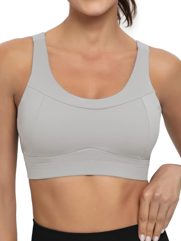 RUNNING GIRL High Impact Sports Bras for Women,Racerback Running Bra Workout Crop Tank Tops Longl... | Amazon (US)