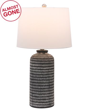 Textured Ceramic Table Lamp | TJ Maxx