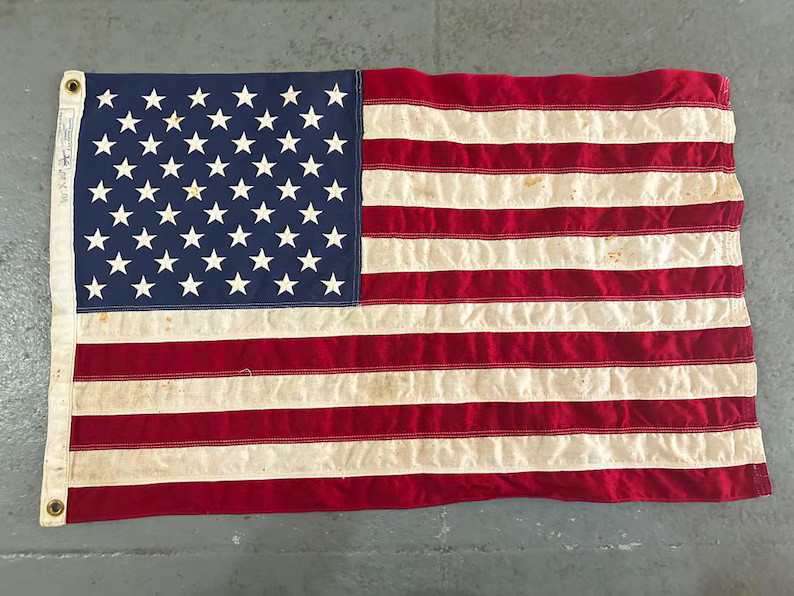 Vintage 20 X 30 Distressed Nautical 50 Star American Flag, Americana, Dingy American Flag, Americ... | Etsy (US)