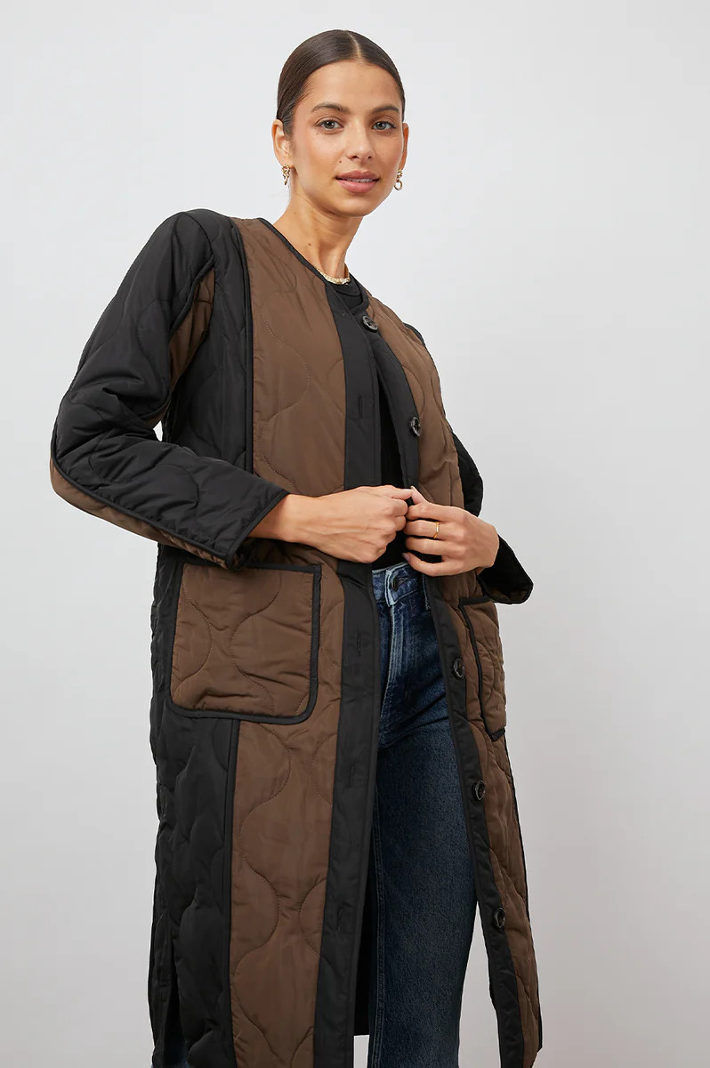 ANDRES JACKET - BLACK BROWN MIX | Rails
