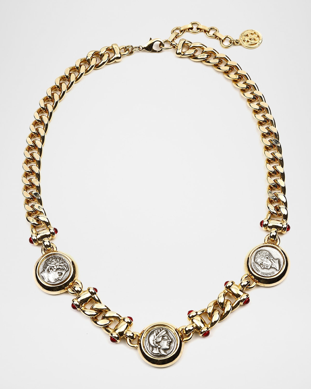Roman Coin 3-Station Necklace | Neiman Marcus